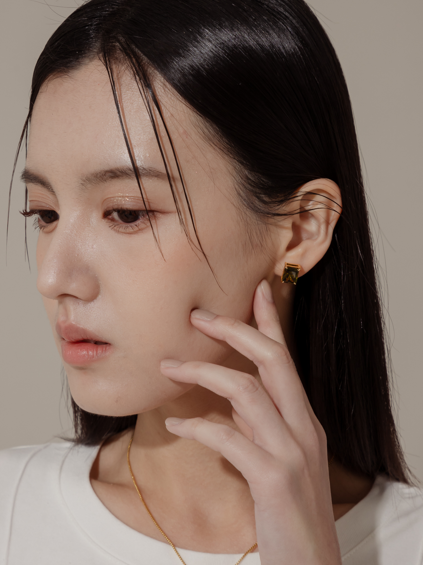 CHRISTAL MODULAR EARRINGS (CLEAR)