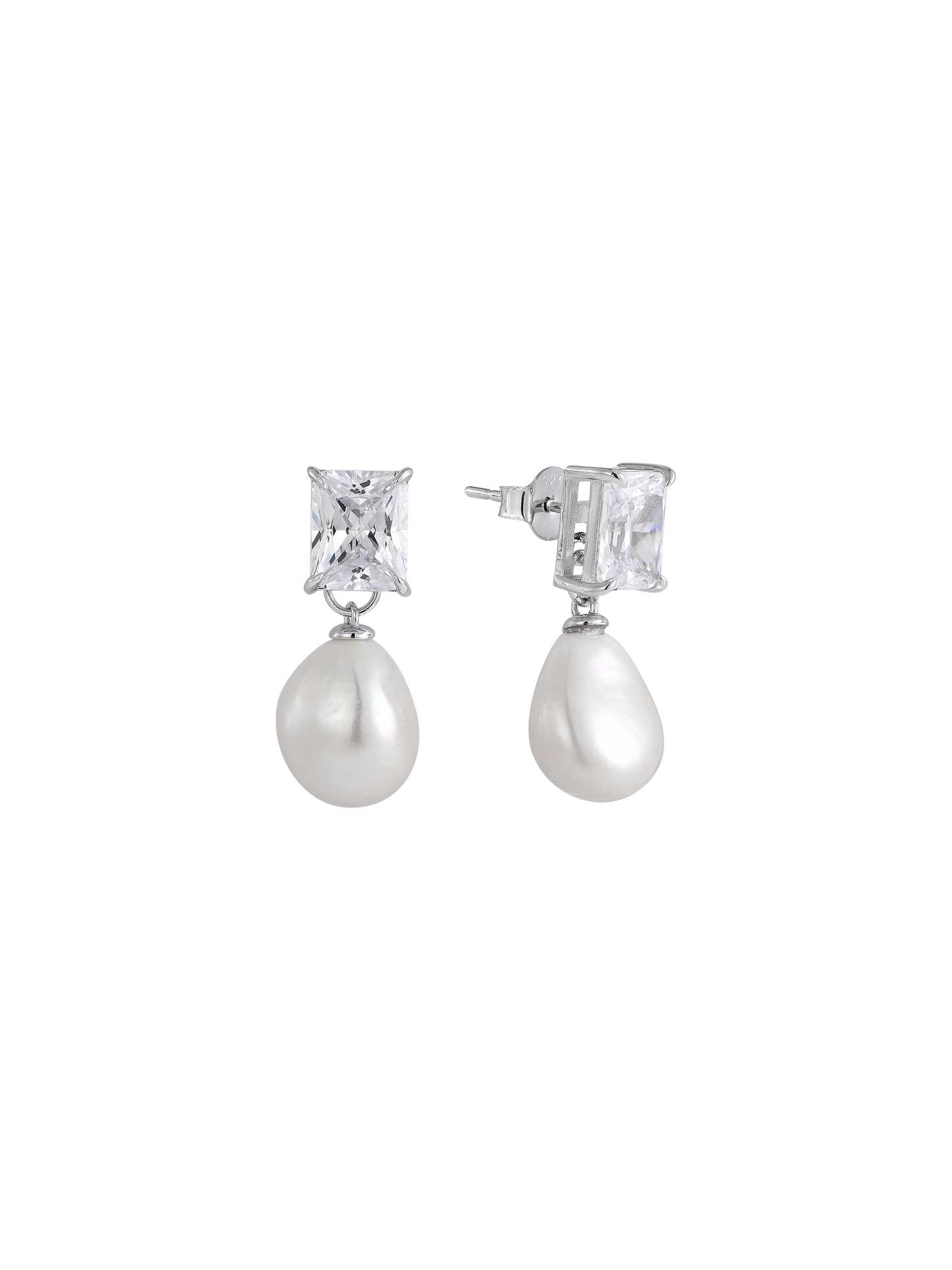 CHRISTAL MODULAR EARRINGS (CLEAR)