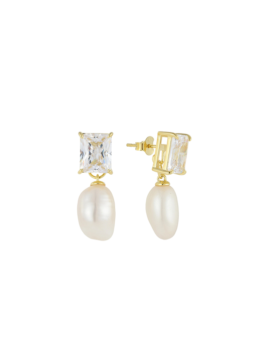 CHRISTAL MODULAR EARRINGS (WHITE)