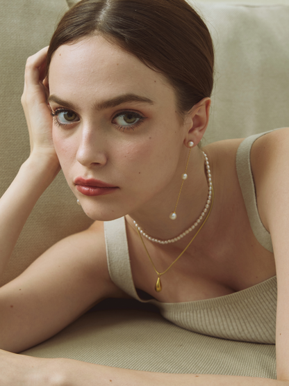 Dew Adjustable Round Snake Chain Necklace