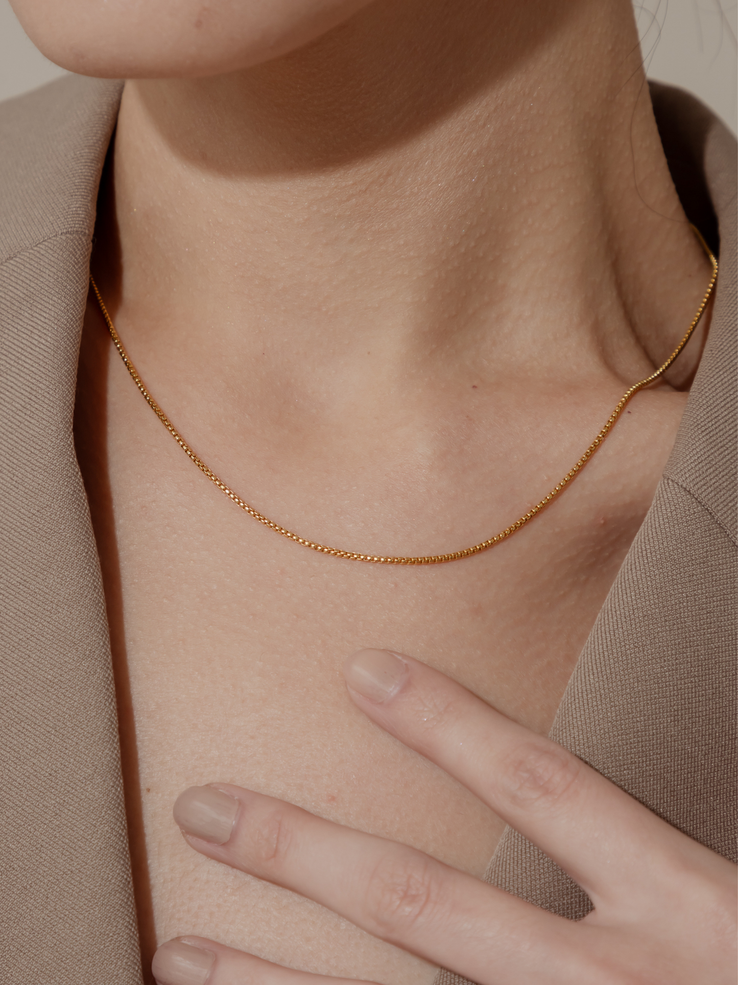 Fine Box Chain Necklace